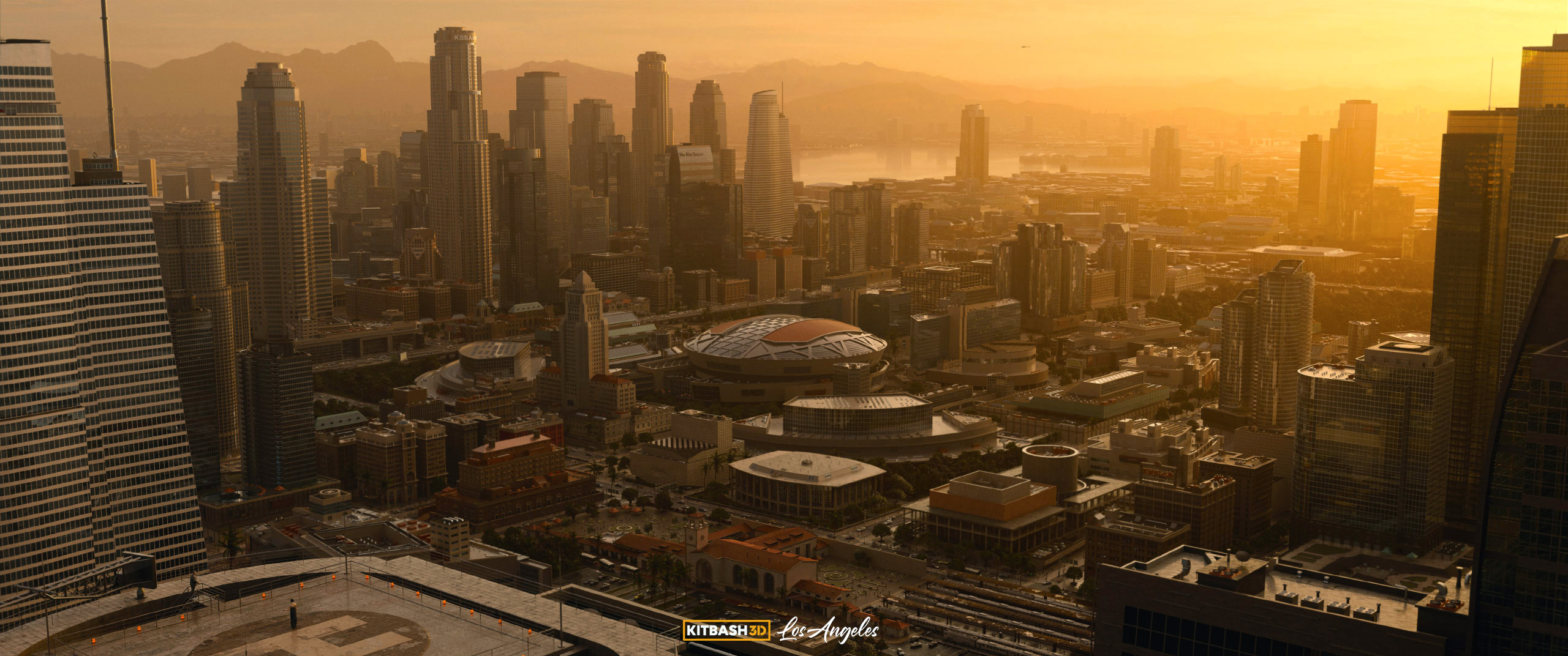David Arno Schwaiger Kitbash3D 3D Cover Artwork Los Angeles